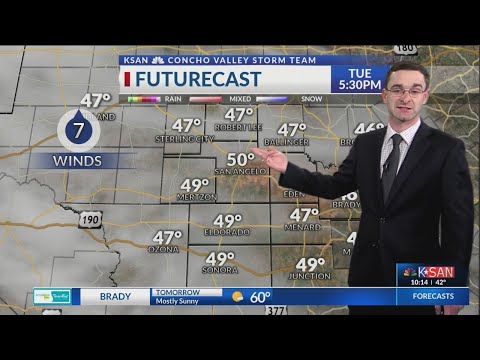 KSAN 10pm Weather - Monday January 28, 2019