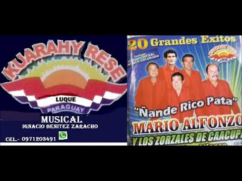 MARIO ALFONZO Y LOS ZORZALES DE CAACUPE 01 ÑANDE RICO PATA KUARAHY RESE MUSICAL