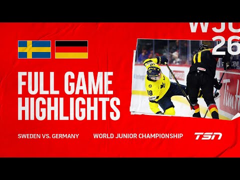 Sweden vs. Germany FULL GAME HIGHLIGHTS | 2026 World Junior Championship