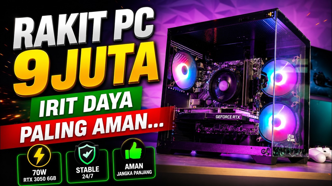 Rakit PC 9 Juta SEMUA BARU! DAPAT APA? — Kerja, Meeting, Gaming? BERES!"