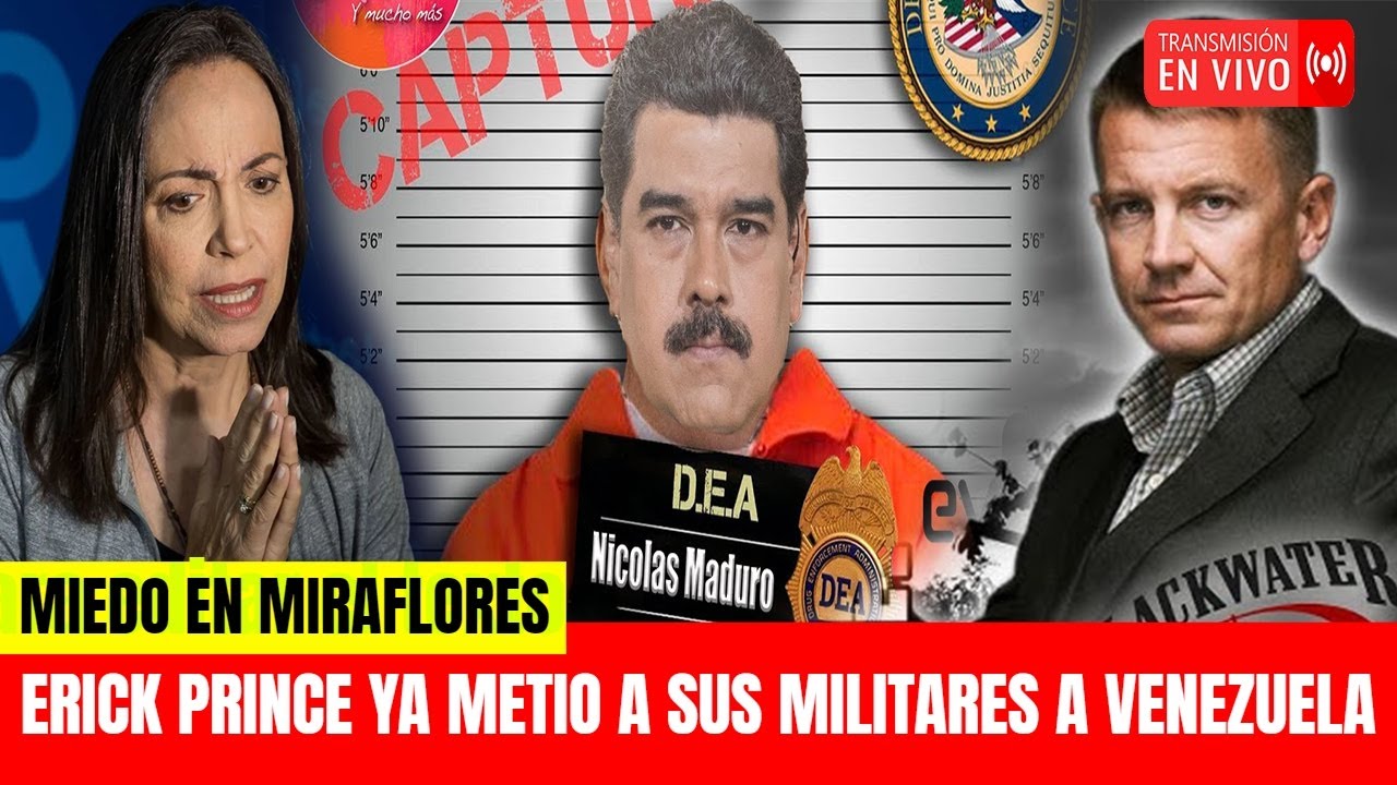 NICOLAS MADURO🚨 EN PANICO - SE LE METIERON🚨 A VENEZUELA EL EQUIPO DE ERICK PRINCE - MARIA CORINA