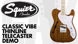 Video thumbnail for Squier - Classic Vibe Telecaster Thinline Demo at GAK by GAK