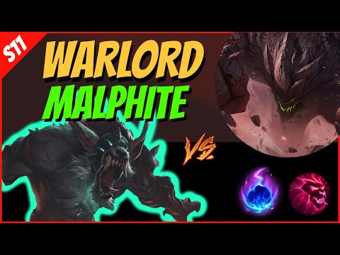 Crazy Tank Damage!! MALPHITE vs WARWICK - S11 League of Legends