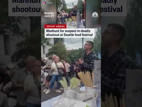 Manhunt for suspect in deadly shootout at Seattle food festival