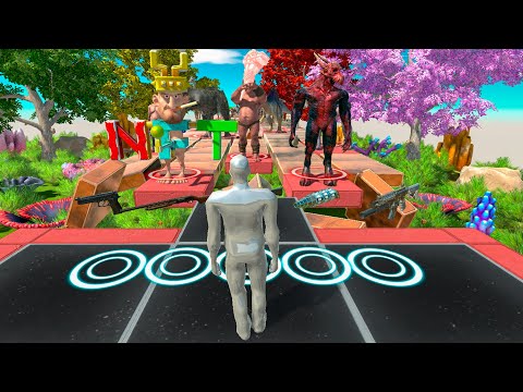 🔥FPS EXTREME DEATH RUN BUT THE FLOOR FALLS OUT FROM UNDER YOUR FEET - Animal Revolt Battle Simulator