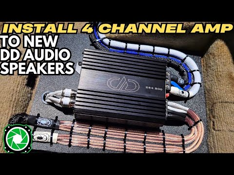How to install a 4 channel amplifier to speakers