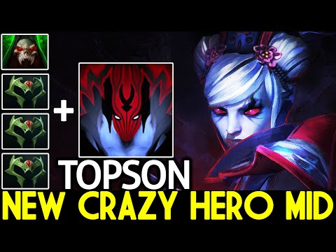TOPSON [Vengeful Spirit] New Crazy Hero Mid Full Agility Build 7.26 Dota 2