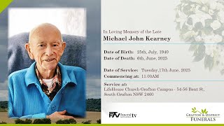 Memorial service for Michael John Kearney