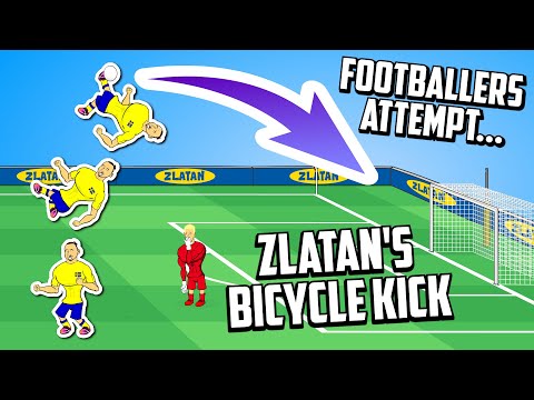 💥Footballers Attempt Zlatan’s Bicycle Kick!💥 (Overhead Kick vs England 2012) Frontmen 2.4