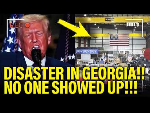 Trump has DISASTER SPEECH before TINY CROWD…IN GEORGIA!!!