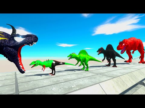 COLOR CARNIVORE DINOSAURS 4 SIZE  BATTLE  - Animal Revolt Battle Simulator ARBS