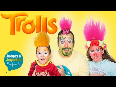 PINTARSE LA CARA COMO LA PELÍCULA TROLLS // Juegos y juguetes en familia