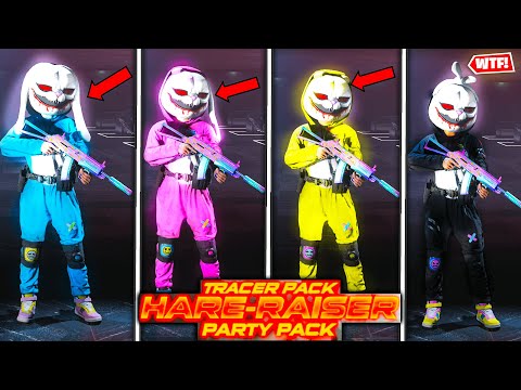 *NEW* Tracer Pack HARE RAISER PARTY PACK BUNDLE is CREEPY in MW3 WARZONE 🐇 (4 Bunny Skin Operators)