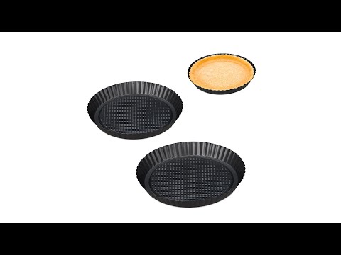 Moule à tarte lot de 3 diverses tailles Gris - Métal - 28 x 3 x 28 cm