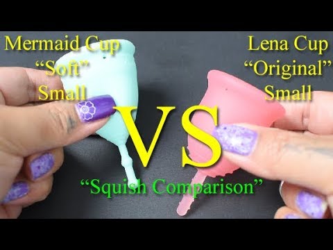 Mermaid Cup Soft vs Lena Original Small "Squish" - Menstrual Cups