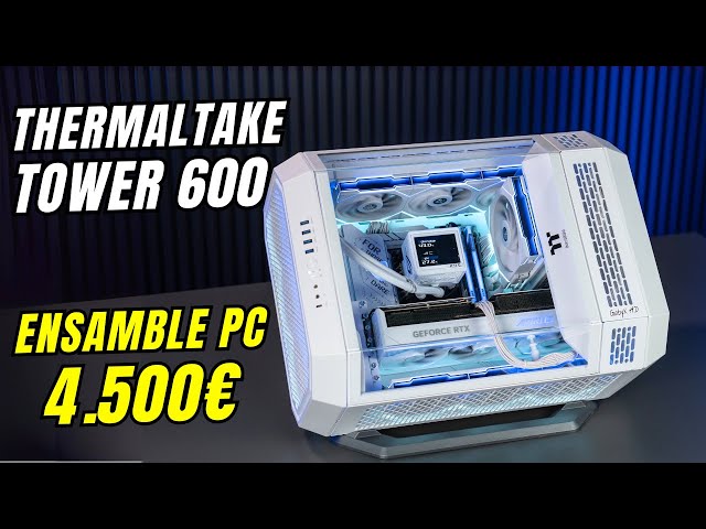 Vídeo relacionado con Thermaltake The Tower 600 | Mid Tower ATX Octogonal | 2 Ventiladores de 140mm Preinstalados | Ventilación Vertical | Compatible con Radiador de 420mm y hasta 13 Ventiladores | Negro