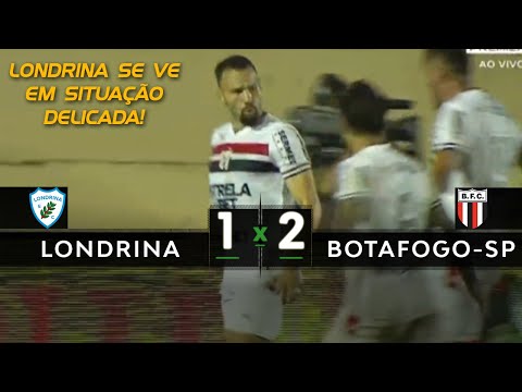 Londrina 1 x 2 Botafogo-SP - TOMOU VIRADA NO APAGAR DAS LUZES | Melhores Momentos | Série B 2023