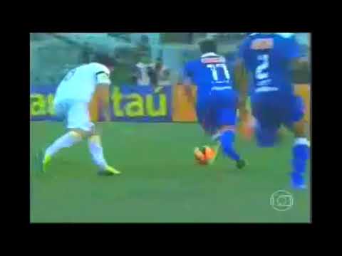 Golaço de Éverton Ribeiro pelo Cruzeiro contra o Santos