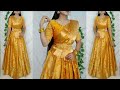 Festival Drape Saree Convert Into Lehanga Saree Wearing New Styles Drape Saree Saree Pora New Style