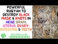 Powerful Ruqyah To Destroy Black Magic Knots In Head Brain Uterus Ovary Intestine Teeth