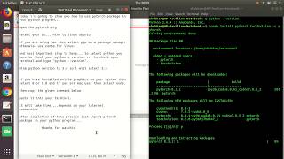import torch and torchvision in python program.