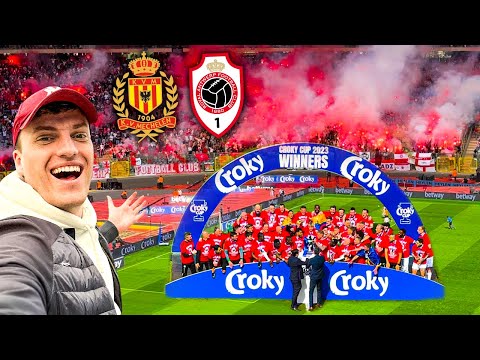 CRAZY PYRO In Belgium Cup Final At Royal Antwerp vs KV Mechelen 2-0