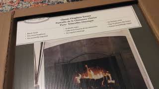 Tractor Supply $39 Classic Fireplace Screen Unboxing A+
