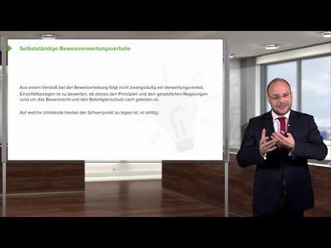 Strafrecht I Strafprozessordnung (StPO) - Grundlagen der Beweiserhebungsverbote I RA S. Koslowski