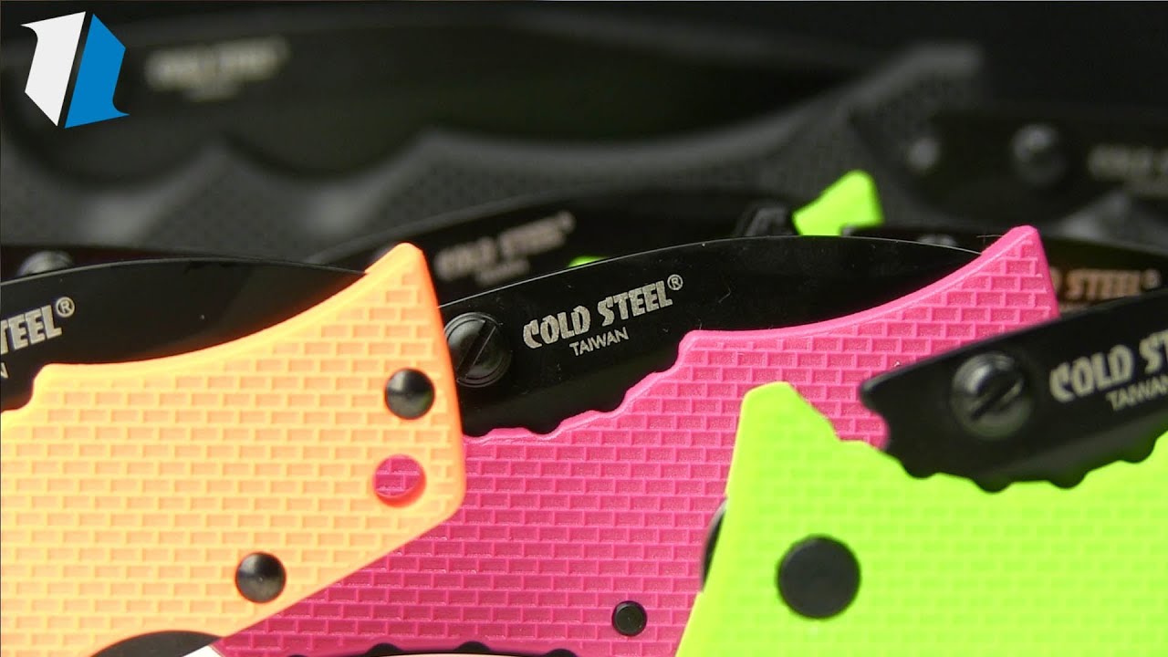 Cold Steel Micro Recon 1 Spear Point Tri-Ad Lock Knife (2" Stonewash) 27DS