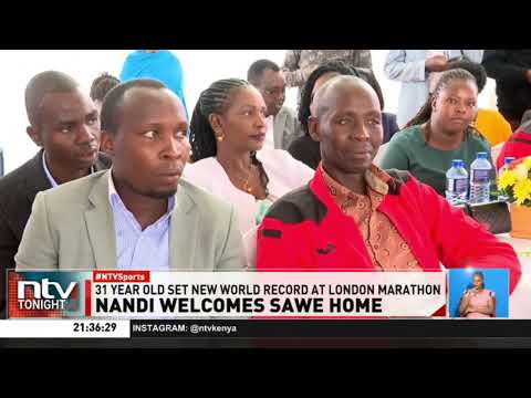 Nandi county heroically welcomes World Marathon record holder Sabastian Sawe