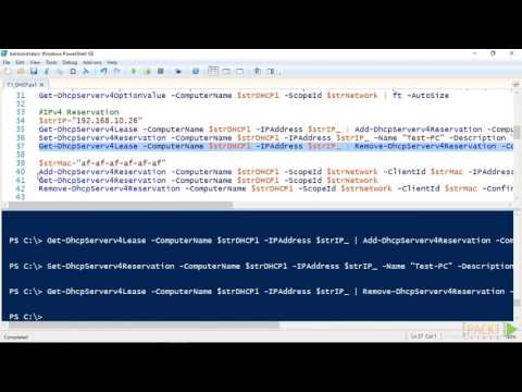 Mastering Windows PowerShell 5 Administration DHCP | packtpub com