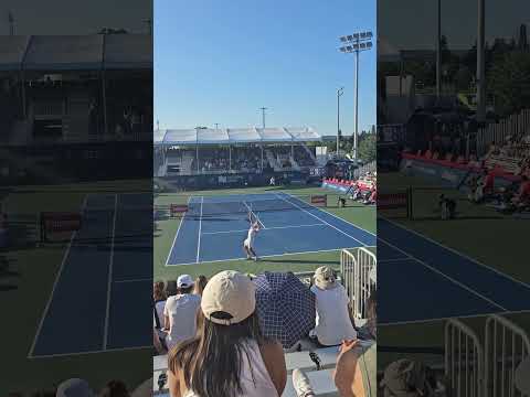 Nice ace by Nicolas Arseneault