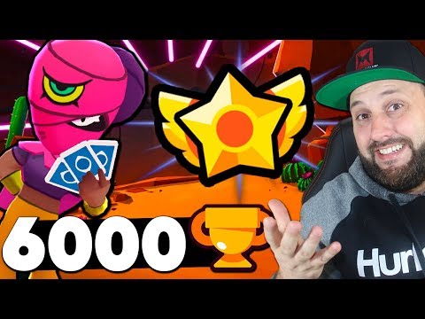 PEGUEI 6000 TROFEUS COM O PODER ESTRELA DA TARA AO VIVONO BRAWL STARS - BRUNO CLASH