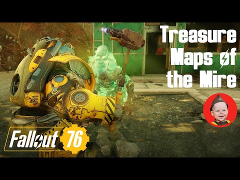 Fallout 76: Treasure Maps of the Mire - All Five Maps (PS4 gameplay Episode 116)