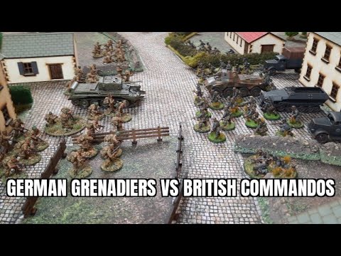 Bolt Action battle report. German Grenadiers vs British Commandos. Scenario 4:Double Envelopment