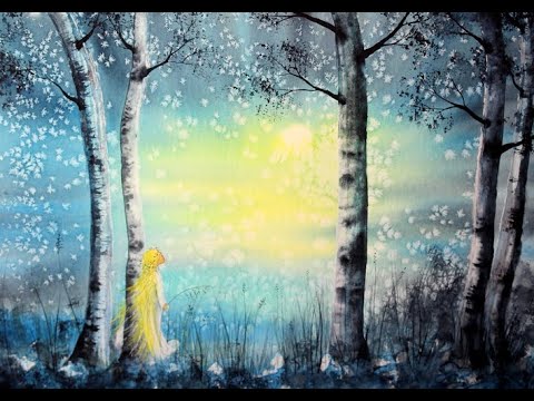 Landschaftsmalerei: Ganz einfach Birken malen