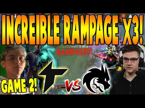 THUNDER AWAKEN vs TEAM SPIRIT [GAME 2] BO2 - Increible RAMPAGE x3! - ESL ONE STOCKHOLM 2022 DOTA 2