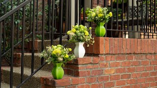 Green Vase Trio