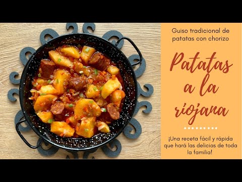 PATATAS A LA RIOJANA🥔 Guiso de Patatas con CHORIZO🤤 Gustará a toda la Familia👩‍🍳