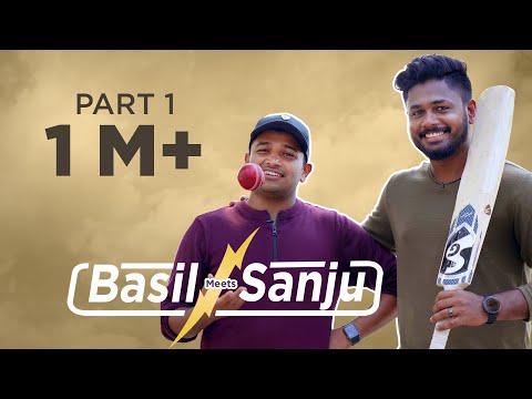 Basil Meets Sanju - Part 1 | Basil Joseph | Sanju Samson | @wonderwallmedia