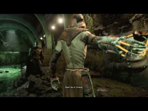 Killer Croc Mauls Scarecrow - Batman: Arkham Asylum