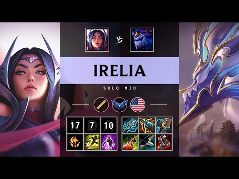 Irelia Mid vs Aurelion Sol - NA Diamond Patch 25.17