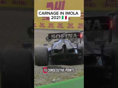 Carnage at the 2021 Imola GP with Lewis Hamilton, Max Verstappen and George Russell #f1memes #lh44