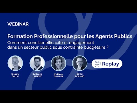 Formations professionnelles des agents publics