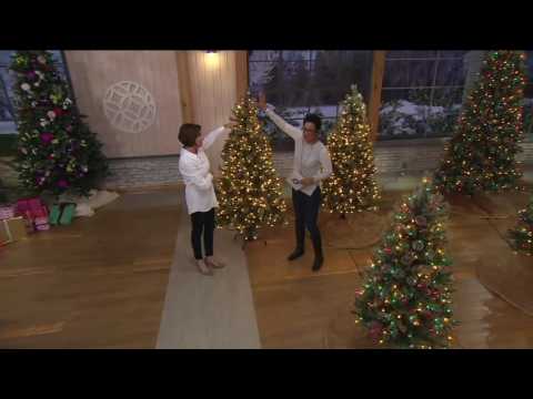 Hallmark Fallen Snow Christmas Tree with Quick Set Technology on QVC