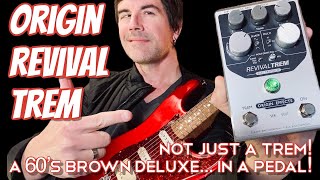 Video thumbnail for A 60's BROWN DELUXE... IN A PEDAL! ORIGIN REVIVAL TREM by Pete Thorn
