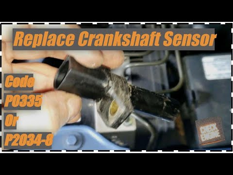 Remove Crankshaft Sensor Code P0335 Or P2034-8 Mercedes CHECK ENGINE