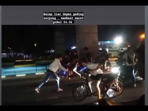 info jalanan | balap liar gading serpong #balapliar #tangerang