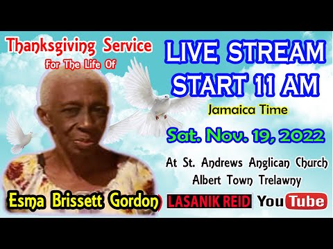 Esma Brissett Gordon Homegoing & Thanksgiving Service