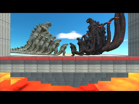 Growing Godzilla 2014 VS Shin Godzilla At Ancient Arena - ARBS